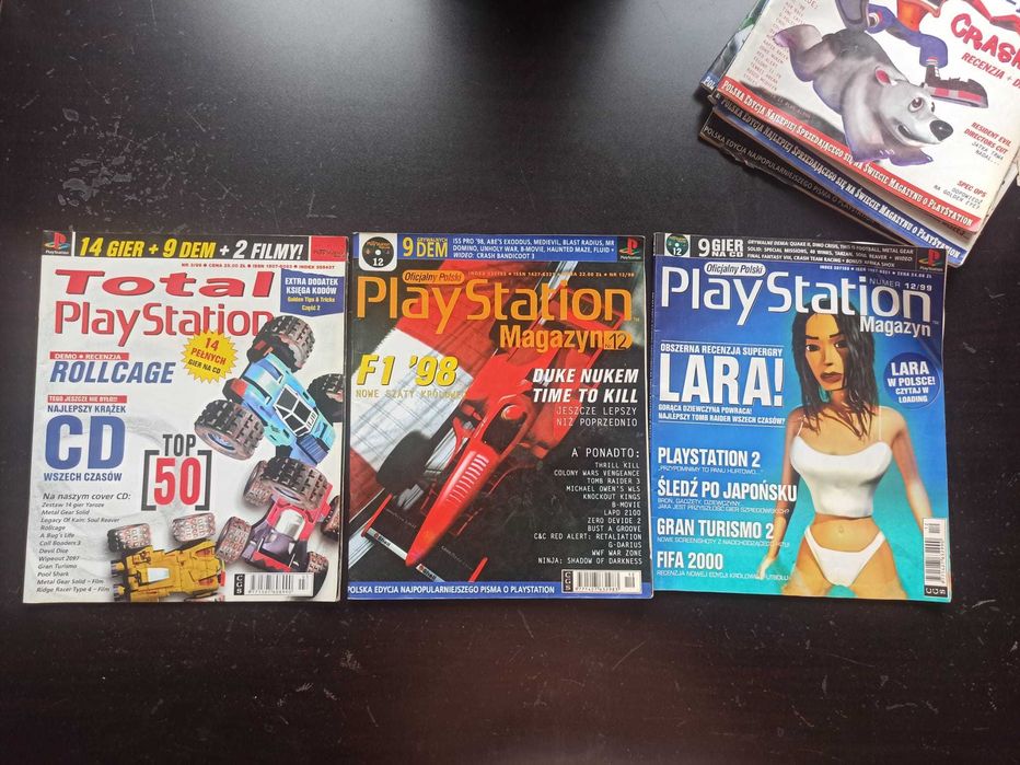 Playstation Magazyn / Playstation Total - czasopisma z lat 90! 9 sztuk!