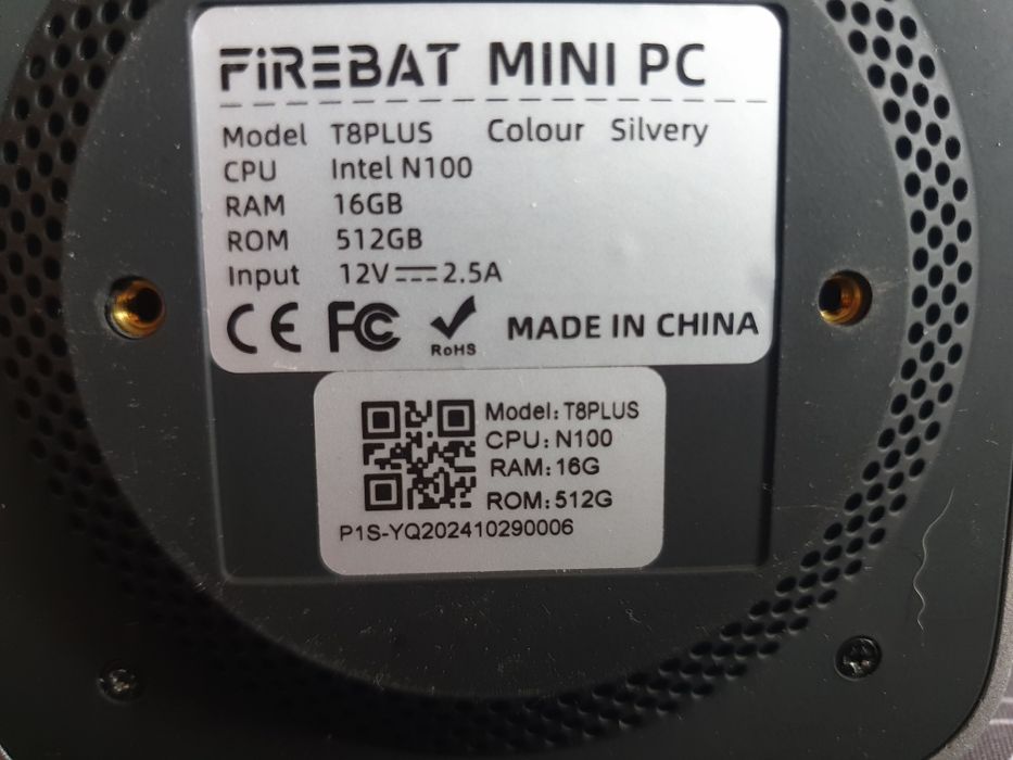 Міні ПК Firebat T8 Plus Intel Celeron N100 16Gb ОЗП SSD 512Gb Windows 11 WIFI5  BT4.2