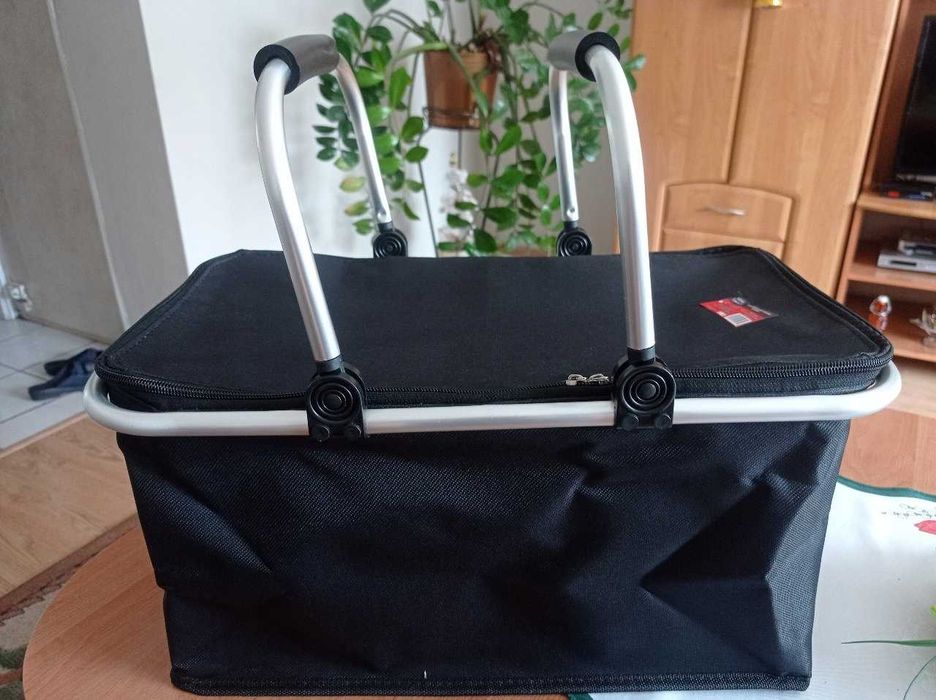 Składany KOSZ TERMICZNY Na Plaże Kemping Piknik Wytrzymały Materiał