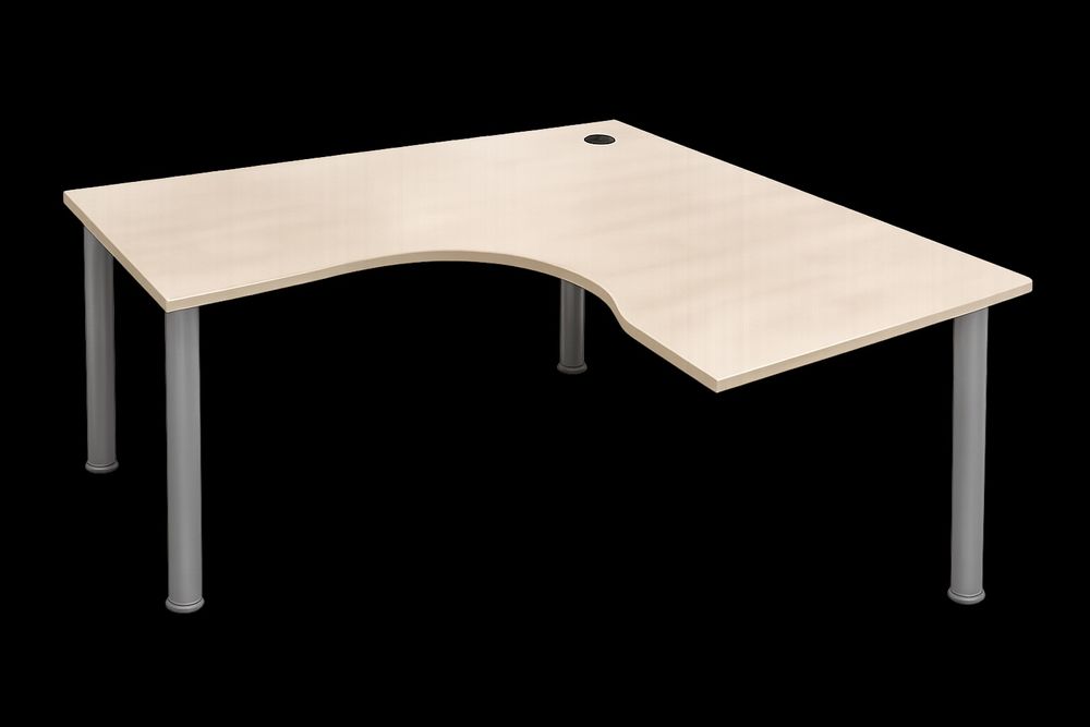 Кутовий стіл 120х120х60 см на металевих ніжках