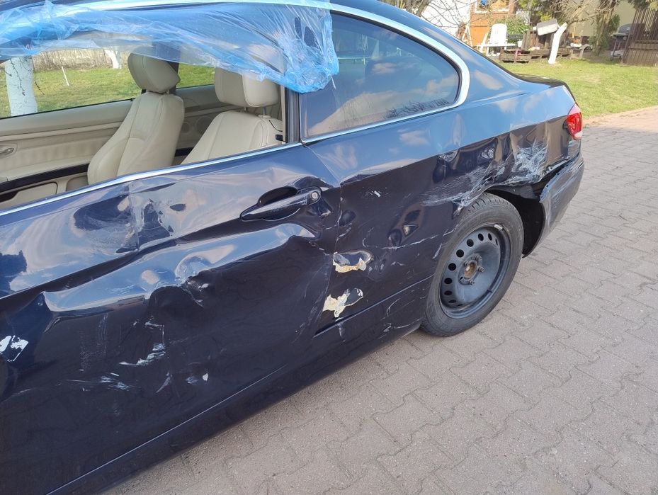 E92 coupe 325i z Niemiec uszkodzona