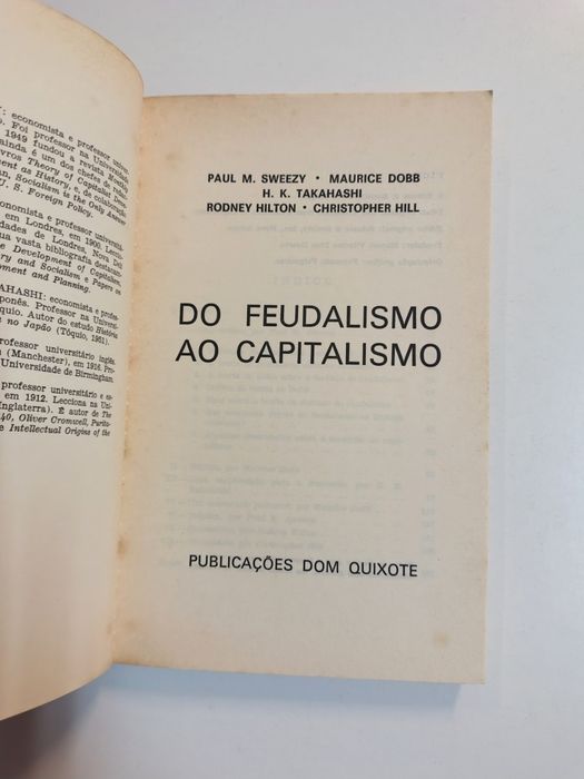 Do feudalismo ao capitalismo, de Paul M. Sweezy