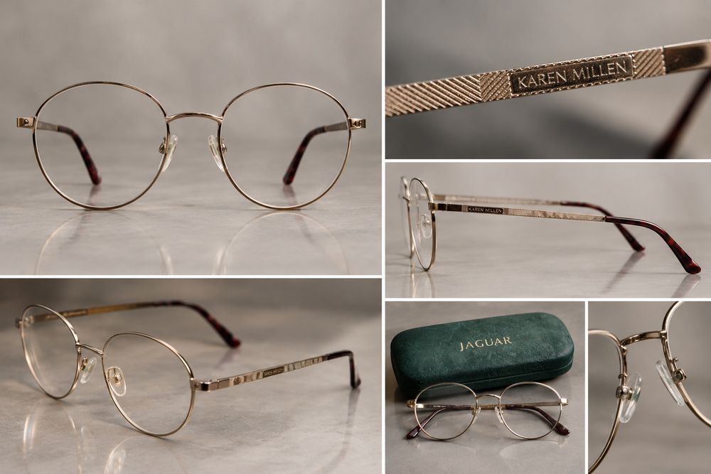 Eleganckie okulary marki Karen Millen, model KM 126.