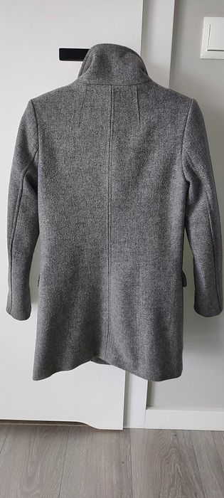 BERSHKA płaszcz XS popiel szary