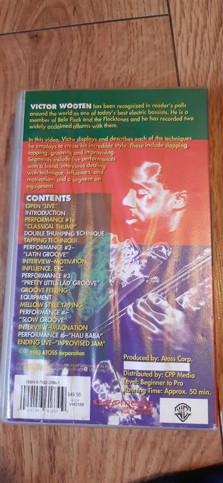 Super Bass Solo Technique Victor Wooten VHS  rzadkość