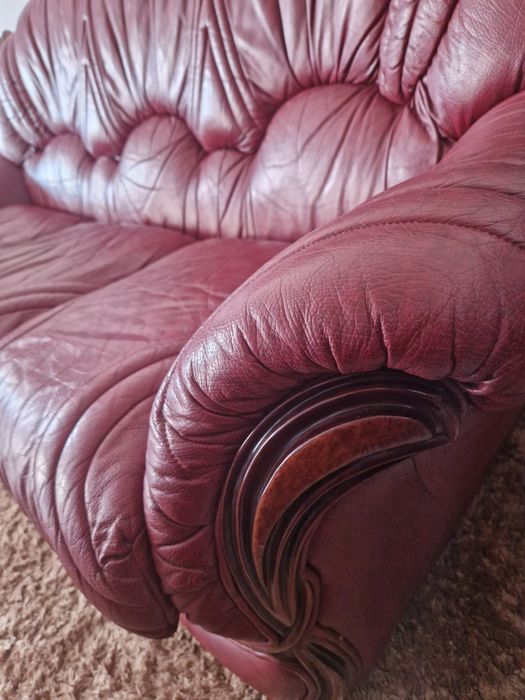 Sofás em pele genuína como novos