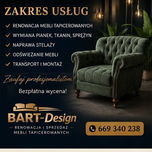Tapicer meblowy. Renowacja mebli tapicerowanych