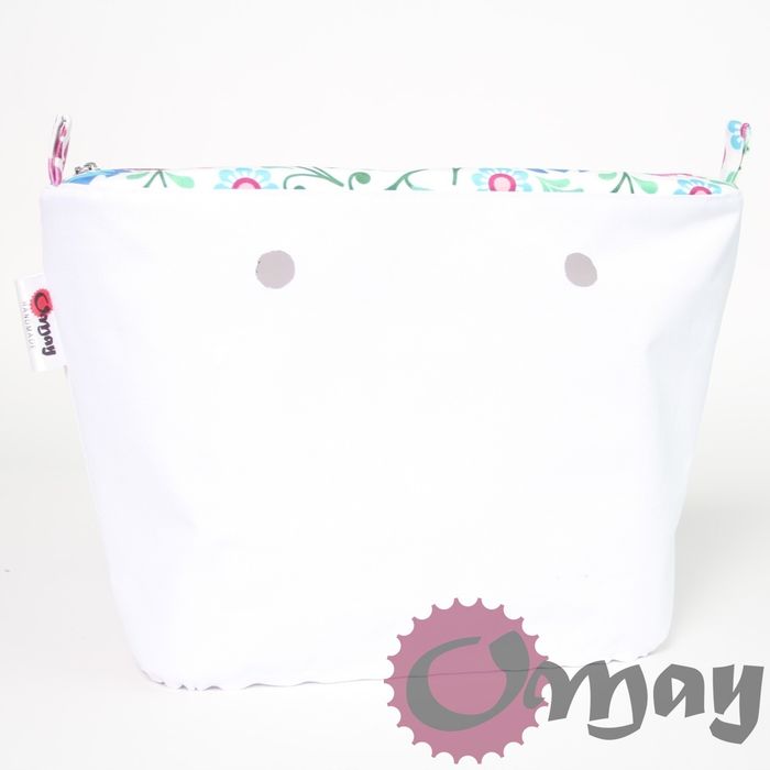 organizer OBAG STANDARD welur folk kwiaty róż sangria wkład OMAY