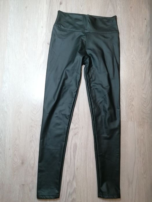 Лосіни еко шкіра тонкий фліс розмір xs-s