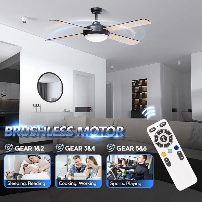 Żyrandol z wentylatorem