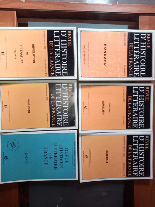 Revue D´Histoire Littéraire France Revista do Livro 1 e 2 Langages