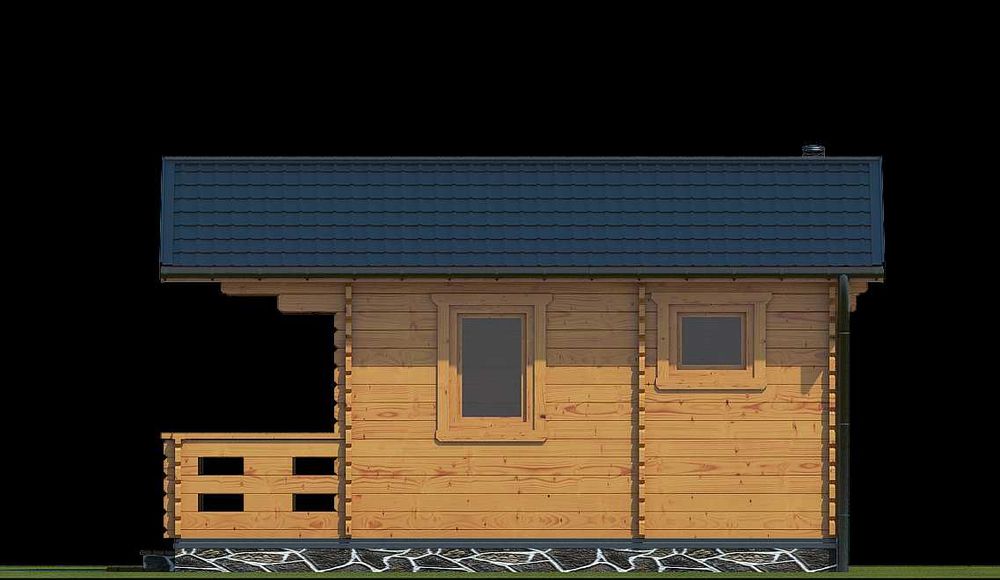 Ogrodowy Domek Letniskowy Całoroczny 25m2 z Bali Profilowanych