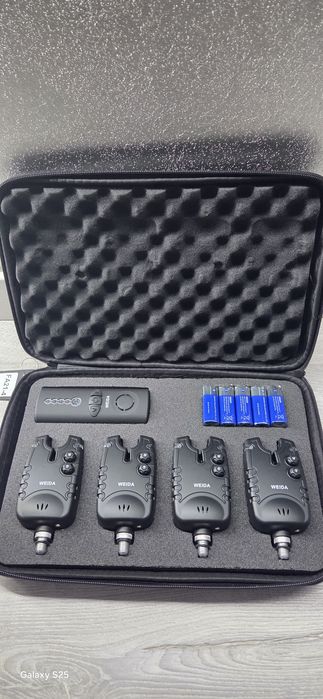 Набор электронных сигнализаторов поклевки  с пейджером Weida  (4