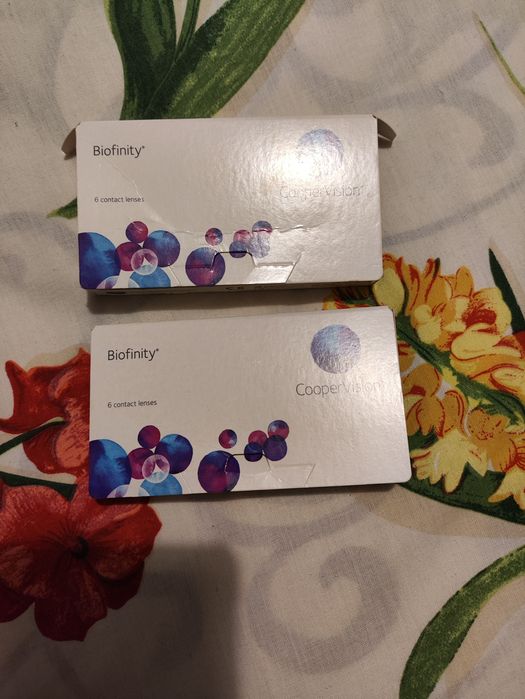 Линзы Biofinity (CooperVision) -3.25 и -3.75