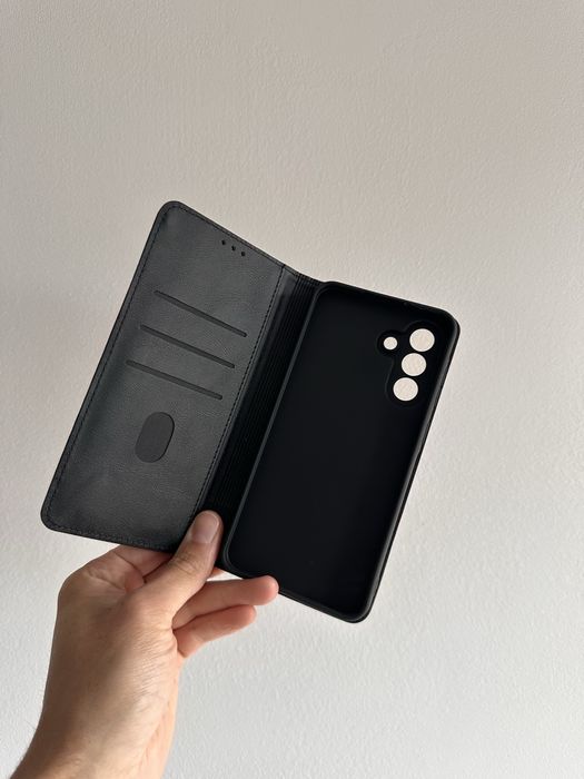 Etui z klapką zamykane czarne do SAMSUNG GALAXY A56 4G / 5G