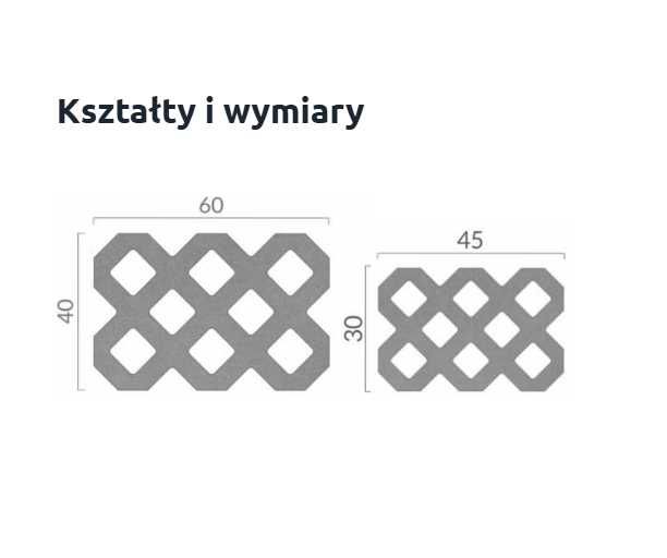 Płyta ażurowa kostka brukowa ażur zenit płytki betonowe krata grys