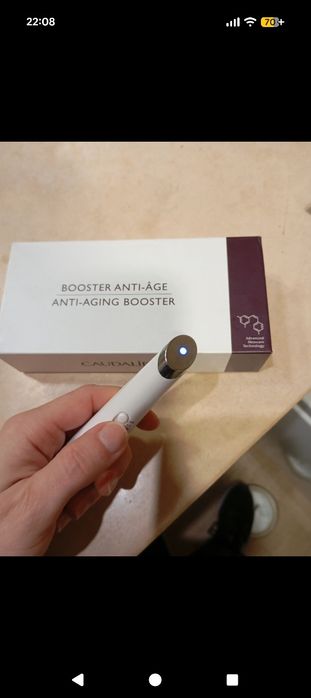 Conjunto Anti Aging Booster Caudalie Dispositivo Olhos e Lábios Novo