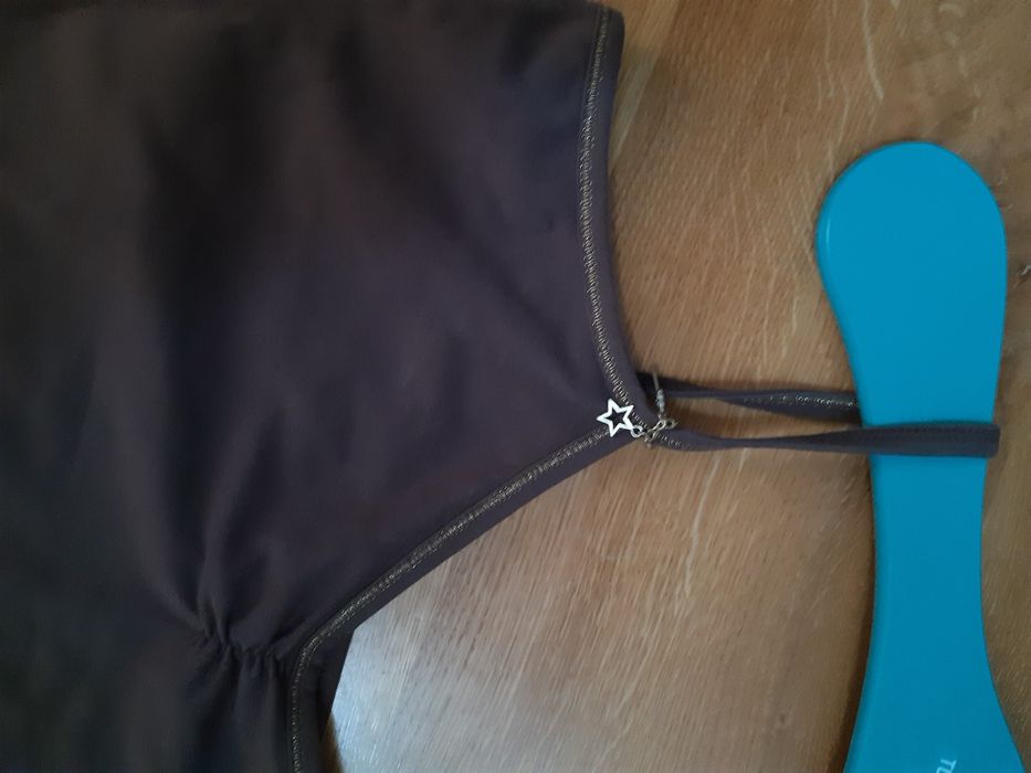 Atmosphere mega top czekoladowo - złoty cotton elastic r L i 40 - 42