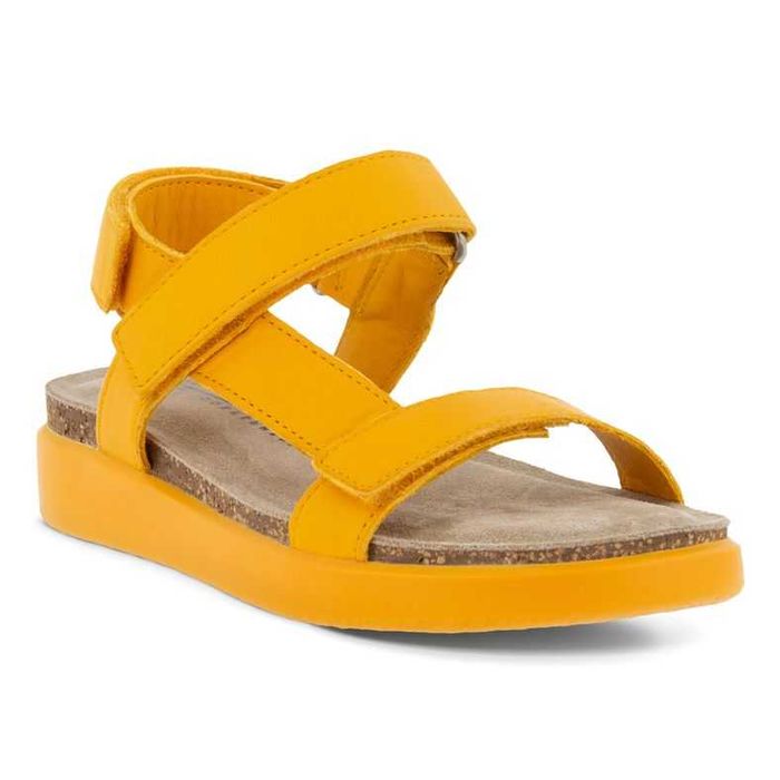 Сандалии, босоножки кожаные ECCO FLOWT желтый манго 35 р-р 23 см: 1 900 ...