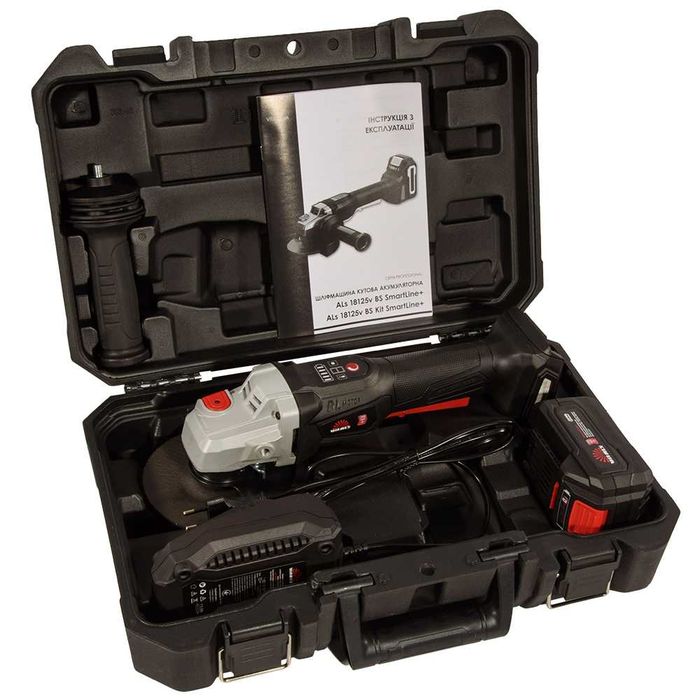 УШМ аккумуляторная Vitals Profes ALs 18125v BS Kit SmartLine+/Комплект