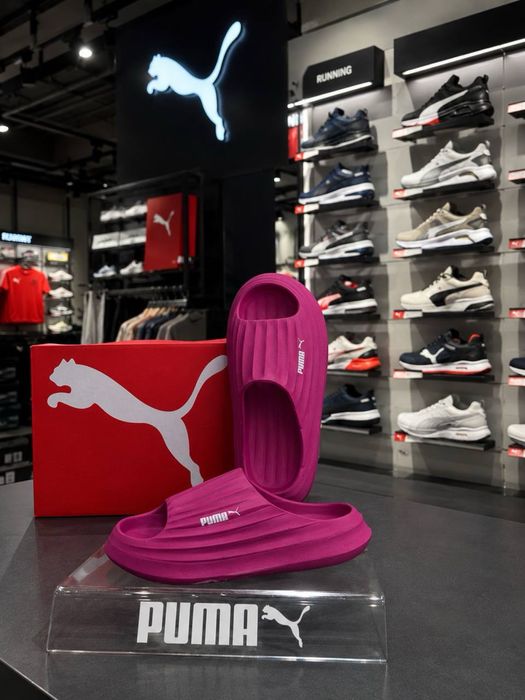 Женские сабо Puma летние | Легкие цельнолитые шлепанцы | Размеры 35–41 | Цвет фуксия