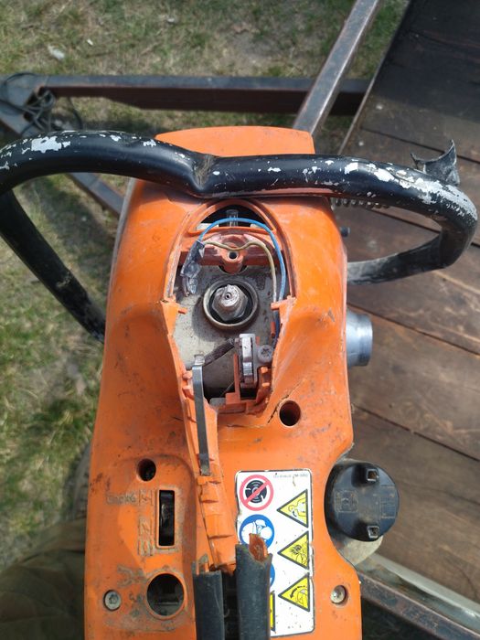 Stihl 410 piła do betonu uszkodzona ,przejechana