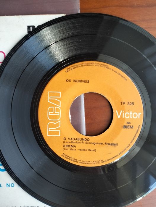 Disco de vinil single Os Incríveis