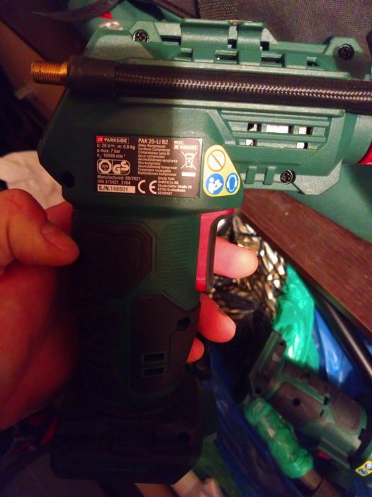 Sprezarka podreczna parkside akumulatorowa