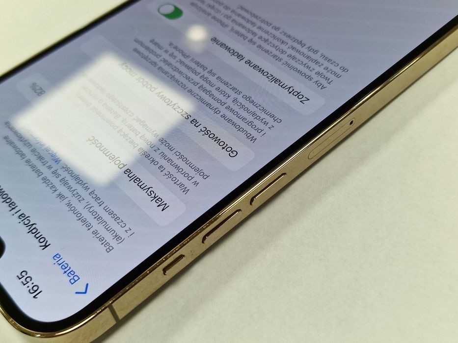 iPhone 13 Pro Max 128GB/ Gold/ Grade A-/ bateria 82%/ Gwarancja + łado