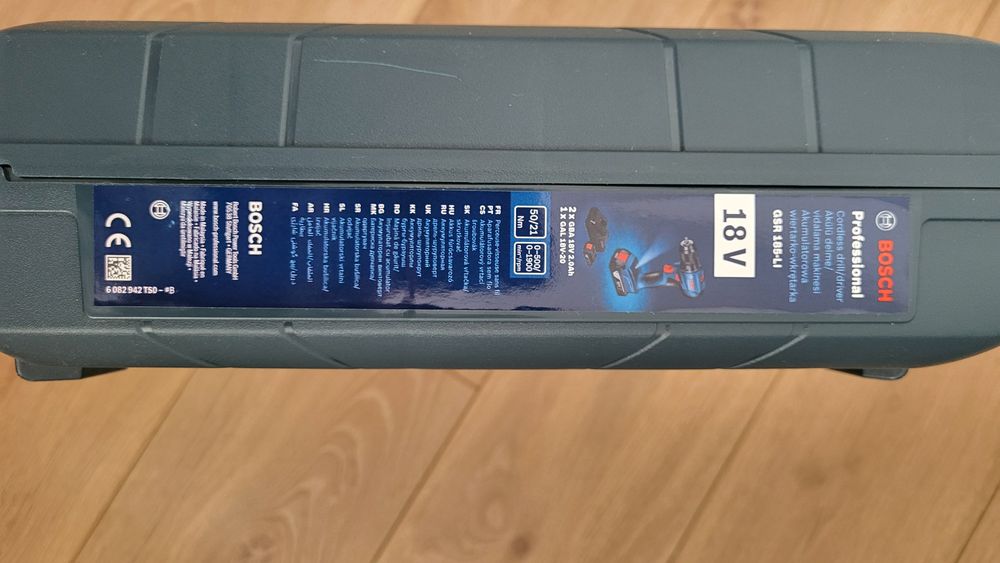 Wiertarko-wkrętarka BOSCH Professional GSR 185-LI 06019K3000