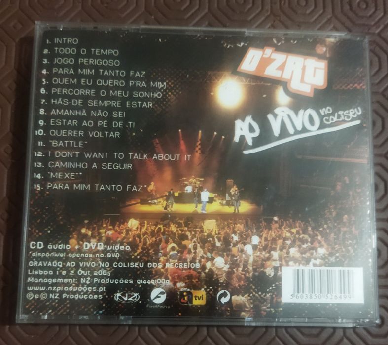 CD - D'ZRT ao vivo