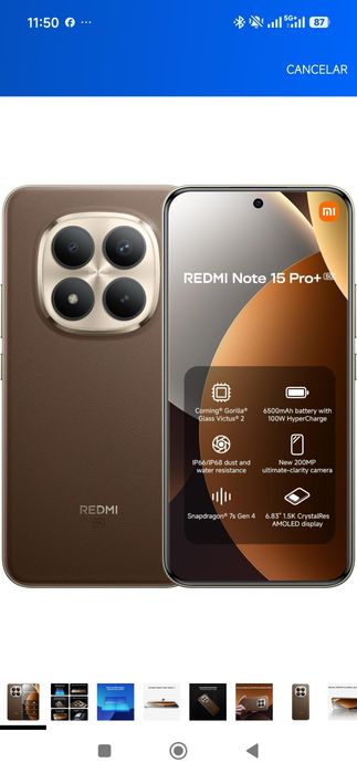 Xiaomi Redemi Note 15 Pro+5G 12GB+512GB Novo
XIAOMI REDMI xNote 15 Pro+ 5G,
XIAOMI REDMI Note 15 Pro+ 5G,