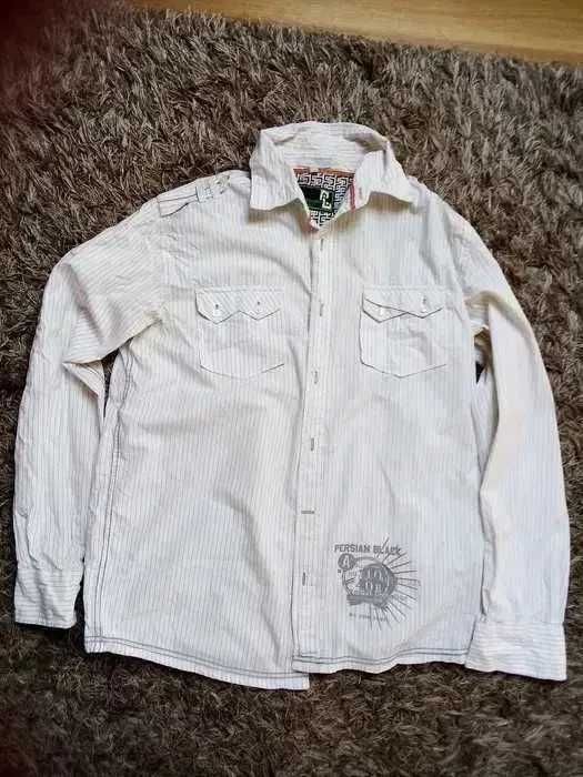 Koszula biała w paski rozmiar L Persian black