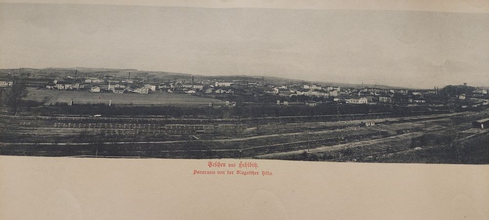 Pocztówka panoramiczna Cieszyn Tesin Teschen 1900 panorama