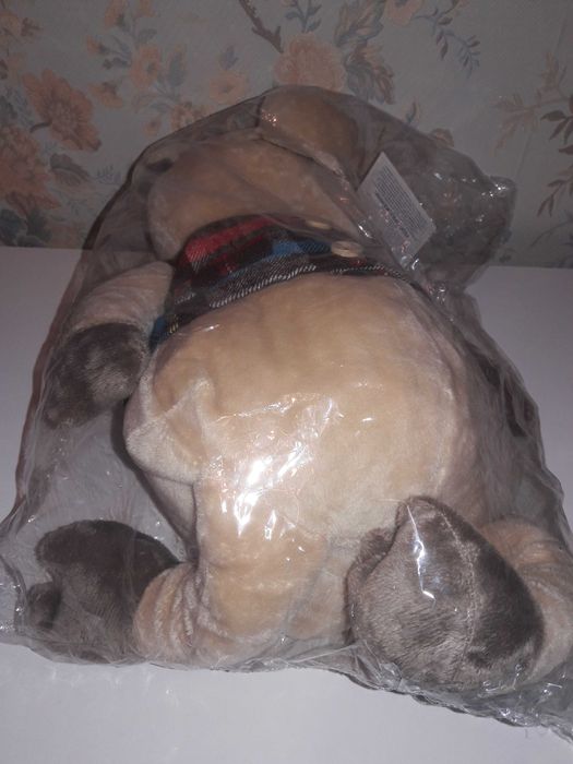 Мягкая игрушка Same Toy Свинка в  клетчатом жилете 45 см. Новая.