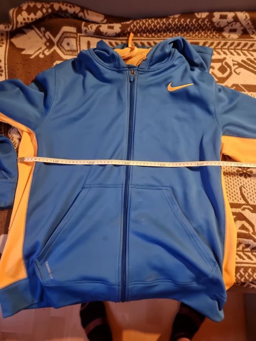 Bluza niebieski żółta nike therma fit