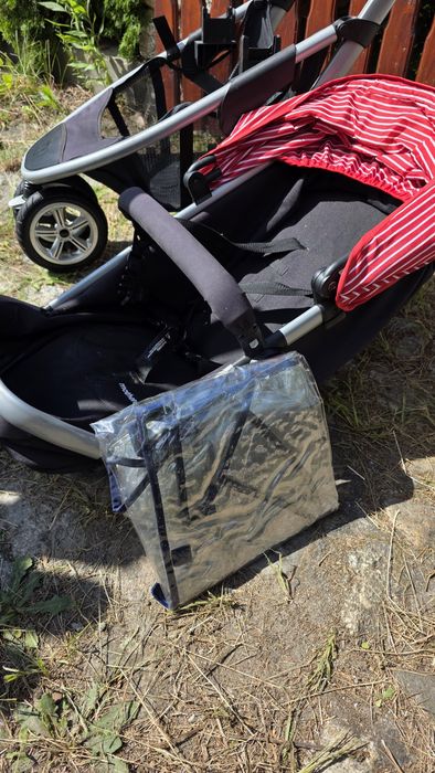 Wózek spacerówka nosidełko wielofunkcyjny koła pompowane