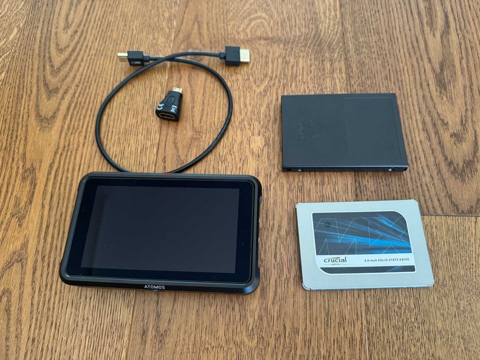 Gotowy Zestaw! Atomos Ninja V 5" 4K | Dysk 1TB SSD | 3xBateria | Stan BDB