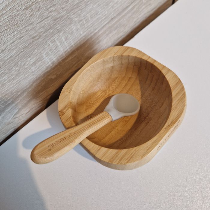 Eco rascals miseczka bambusowa z przyssawką łyżeczka