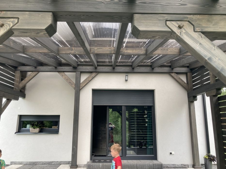 Zadaszenie tarasu poliwęglan 6 x 5 m