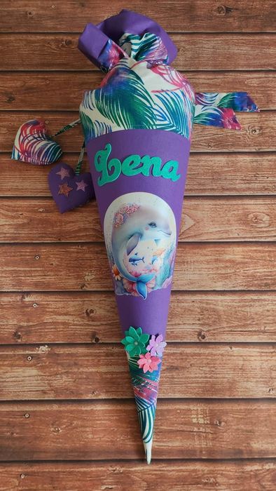 Tyta róg obfitości dla pierwszoklasisty handmade