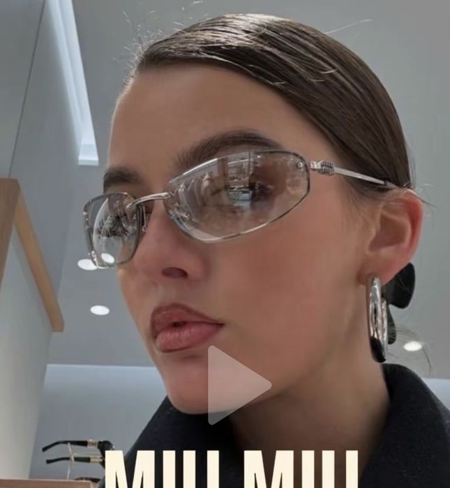 окуляри miu miu nocturne silver  оригінал під замовлення
