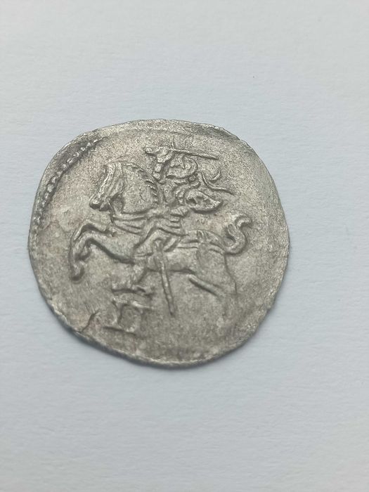 Срібна монета Польщі 1566 рік.