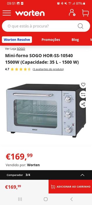 Forno Novo nunca usado