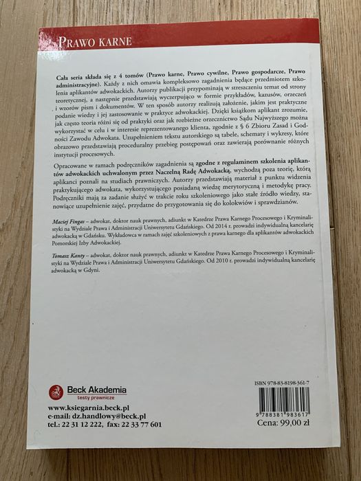 Prawo karne podręcznik dla aplikantów Fingas Kanty CH Beck