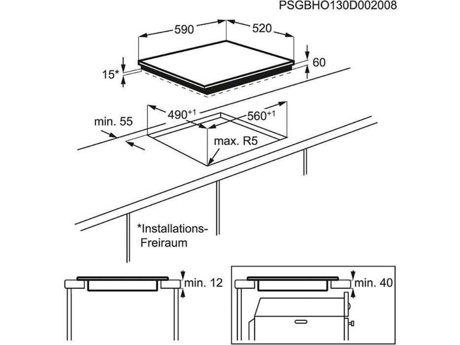 Placa de Indução Zanussi ZEI6240FBV