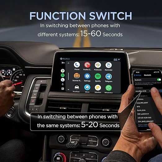 Bezprzewodowy Adapter Carplay & Android Auto, Wireless Stick 2 w 1