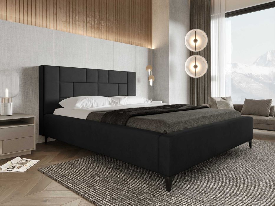 Łóżko Sypialniane z pojemnikiem + stelaż metalowy Porto PRODUCENT