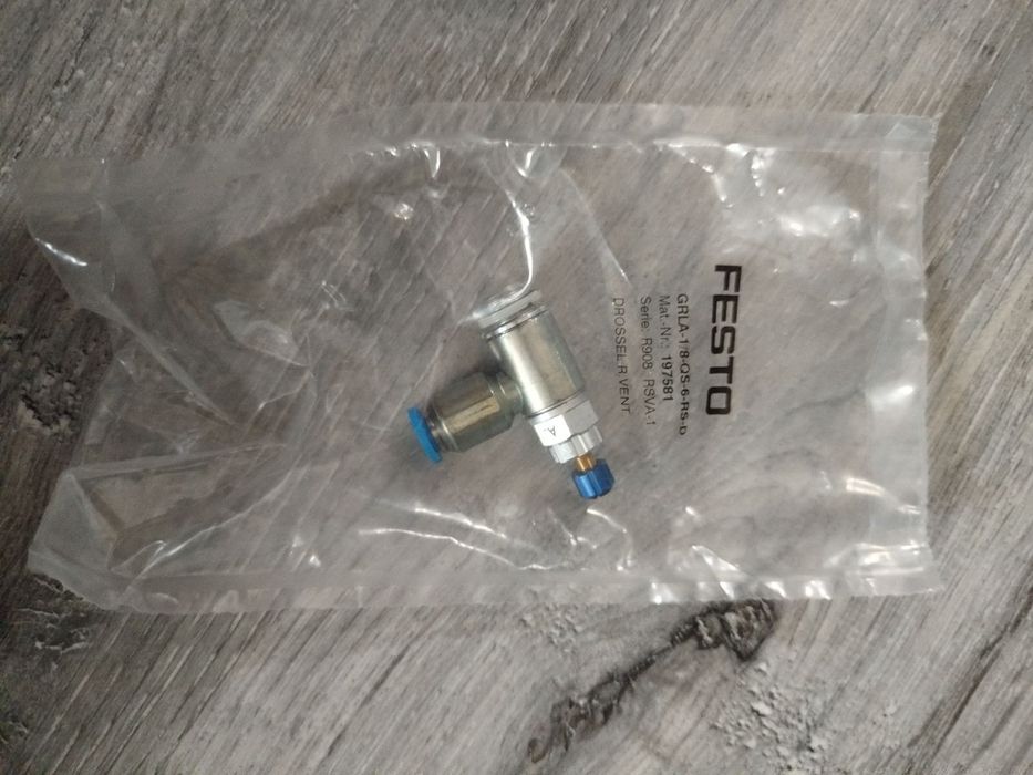 Пневматичний дросель FESTO, прямий зі зворотнім клапаном