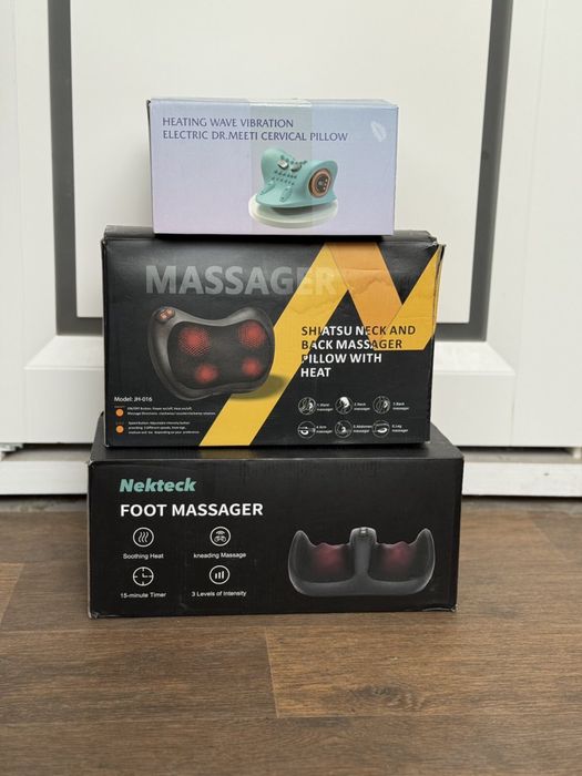 Масажна подушка, масажер для ніг Shiatsu